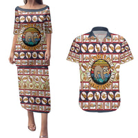 Sloth I'm Not Lazy I'm Energy Efficient Christmas Couples Matching Puletasi and Hawaiian Shirt Xmas Holiday Patterns - Wonder Print Shop