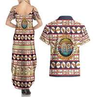 Sloth I'm Not Lazy I'm Energy Efficient Christmas Couples Matching Summer Maxi Dress and Hawaiian Shirt Xmas Holiday Patterns - Wonder Print Shop