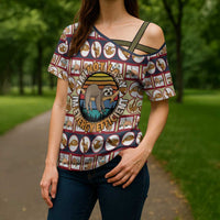 Sloth I'm Not Lazy I'm Energy Efficient Christmas Cross Shoulder Shirt Xmas Holiday Patterns - Wonder Print Shop