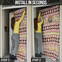 Sloth I'm Not Lazy I'm Energy Efficient Christmas Door Cover Xmas Holiday Patterns - Wonder Print Shop