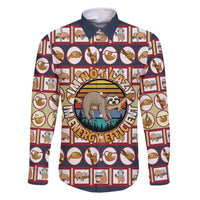 Sloth I'm Not Lazy I'm Energy Efficient Christmas Family Matching Long Sleeve Bodycon Dress and Hawaiian Shirt Xmas Holiday Patterns - Wonder Print Shop