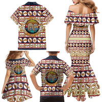 Sloth I'm Not Lazy I'm Energy Efficient Christmas Family Matching Mermaid Dress and Hawaiian Shirt Xmas Holiday Patterns - Wonder Print Shop