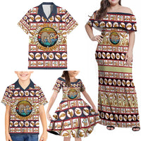 Sloth I'm Not Lazy I'm Energy Efficient Christmas Family Matching Off Shoulder Maxi Dress and Hawaiian Shirt Xmas Holiday Patterns - Wonder Print Shop