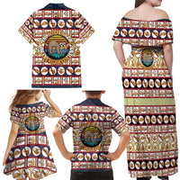 Sloth I'm Not Lazy I'm Energy Efficient Christmas Family Matching Off Shoulder Maxi Dress and Hawaiian Shirt Xmas Holiday Patterns - Wonder Print Shop