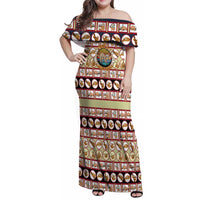 Sloth I'm Not Lazy I'm Energy Efficient Christmas Family Matching Off Shoulder Maxi Dress and Hawaiian Shirt Xmas Holiday Patterns - Wonder Print Shop