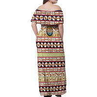 Sloth I'm Not Lazy I'm Energy Efficient Christmas Family Matching Off Shoulder Maxi Dress and Hawaiian Shirt Xmas Holiday Patterns - Wonder Print Shop