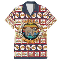 Sloth I'm Not Lazy I'm Energy Efficient Christmas Family Matching Off Shoulder Short Dress and Hawaiian Shirt Xmas Holiday Patterns - Wonder Print Shop