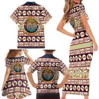 Sloth I'm Not Lazy I'm Energy Efficient Christmas Family Matching Short Sleeve Bodycon Dress and Hawaiian Shirt Xmas Holiday Patterns - Wonder Print Shop