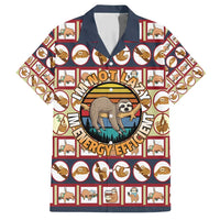 Sloth I'm Not Lazy I'm Energy Efficient Christmas Family Matching Short Sleeve Bodycon Dress and Hawaiian Shirt Xmas Holiday Patterns - Wonder Print Shop