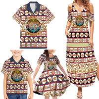 Sloth I'm Not Lazy I'm Energy Efficient Christmas Family Matching Summer Maxi Dress and Hawaiian Shirt Xmas Holiday Patterns - Wonder Print Shop