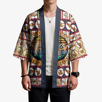Sloth I'm Not Lazy I'm Energy Efficient Christmas Kimono Xmas Holiday Patterns - Wonder Print Shop
