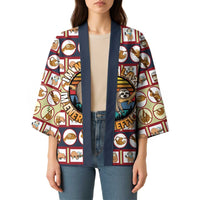 Sloth I'm Not Lazy I'm Energy Efficient Christmas Kimono Xmas Holiday Patterns - Wonder Print Shop