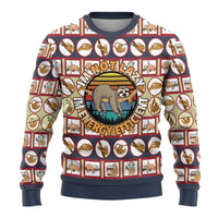 Sloth I'm Not Lazy I'm Energy Efficient Christmas Ugly Christmas Sweater Xmas Holiday Patterns - Wonder Print Shop