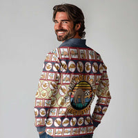 Sloth I'm Not Lazy I'm Energy Efficient Christmas Long Sleeve Polo Shirt Xmas Holiday Patterns - Wonder Print Shop