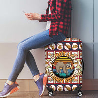 Sloth I'm Not Lazy I'm Energy Efficient Christmas Luggage Cover Xmas Holiday Patterns - Wonder Print Shop