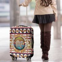 Sloth I'm Not Lazy I'm Energy Efficient Christmas Luggage Cover Xmas Holiday Patterns - Wonder Print Shop