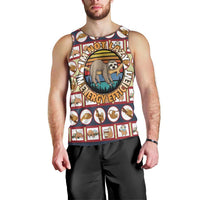 Sloth I'm Not Lazy I'm Energy Efficient Christmas Men Tank Top Xmas Holiday Patterns - Wonder Print Shop