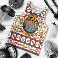 Sloth I'm Not Lazy I'm Energy Efficient Christmas Men Tank Top Xmas Holiday Patterns - Wonder Print Shop