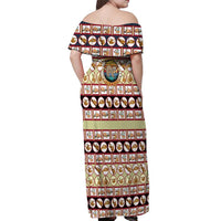 Sloth I'm Not Lazy I'm Energy Efficient Christmas Off Shoulder Maxi Dress Xmas Holiday Patterns - Wonder Print Shop