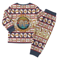 Sloth I'm Not Lazy I'm Energy Efficient Christmas Pajama Set Xmas Holiday Patterns - Wonder Print Shop