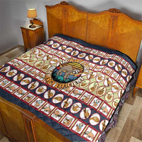 Sloth I'm Not Lazy I'm Energy Efficient Christmas Quilt Xmas Holiday Patterns - Wonder Print Shop