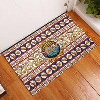 Sloth I'm Not Lazy I'm Energy Efficient Christmas Rubber Doormat Xmas Holiday Patterns - Wonder Print Shop