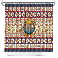 Sloth I'm Not Lazy I'm Energy Efficient Christmas Shower Curtain Xmas Holiday Patterns - Wonder Print Shop
