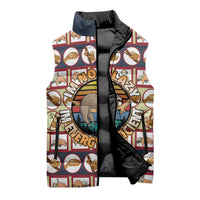 Sloth I'm Not Lazy I'm Energy Efficient Christmas Sleeveless Puffer Jacket Xmas Holiday Patterns - Wonder Print Shop