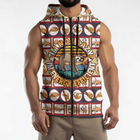 Sloth I'm Not Lazy I'm Energy Efficient Christmas Sleeveless Zip Hoodie Xmas Holiday Patterns - Wonder Print Shop