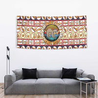Sloth I'm Not Lazy I'm Energy Efficient Christmas Tapestry Xmas Holiday Patterns - Wonder Print Shop