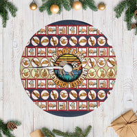 Sloth I'm Not Lazy I'm Energy Efficient Christmas Tree Skirt Xmas Holiday Patterns - Wonder Print Shop