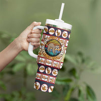 Sloth I'm Not Lazy I'm Energy Efficient Christmas Tumbler With Handle Xmas Holiday Patterns - Wonder Print Shop