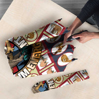 Sloth I'm Not Lazy I'm Energy Efficient Christmas Umbrella Xmas Holiday Patterns - Wonder Print Shop