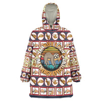 Sloth I'm Not Lazy I'm Energy Efficient Christmas Wearable Blanket Hoodie Xmas Holiday Patterns - Wonder Print Shop