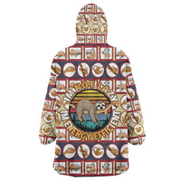 Sloth I'm Not Lazy I'm Energy Efficient Christmas Wearable Blanket Hoodie Xmas Holiday Patterns - Wonder Print Shop