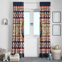 Sloth I'm Not Lazy I'm Energy Efficient Christmas Window Curtain Xmas Holiday Patterns - Wonder Print Shop