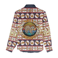 Sloth I'm Not Lazy I'm Energy Efficient Christmas Women Casual Shirt Xmas Holiday Patterns - Wonder Print Shop