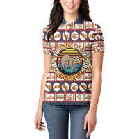 Sloth I'm Not Lazy I'm Energy Efficient Christmas Women Polo Shirt Xmas Holiday Patterns - Wonder Print Shop