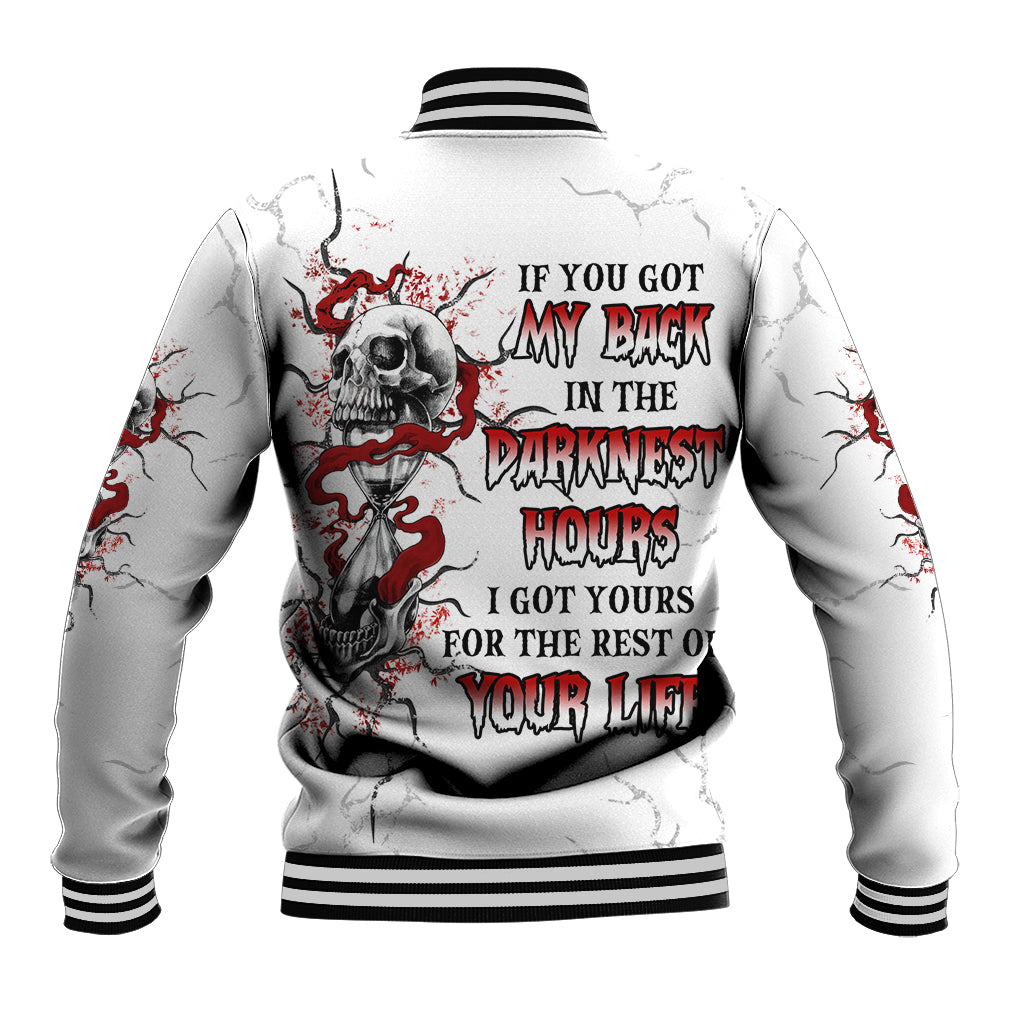 If You Got My Back In The Darkest Hours Baseball Jacket - Wonder Print Shop