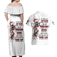 If You Got My Back In The Darkest Hours Couples Matching Off Shoulder Maxi Dress and Hawaiian Shirt - Wonder Print Shop