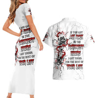 If You Got My Back In The Darkest Hours Couples Matching Short Sleeve Bodycon Dress and Hawaiian Shirt - Wonder Print Shop