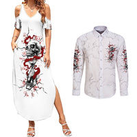 If You Got My Back In The Darkest Hours Couples Matching Summer Maxi Dress and Long Sleeve Button Shirt - Wonder Print Shop