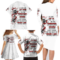 If You Got My Back In The Darkest Hours Family Matching Long Sleeve Bodycon Dress and Hawaiian Shirt - Wonder Print Shop