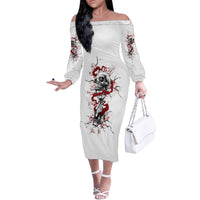 If You Got My Back In The Darkest Hours Family Matching Off Shoulder Long Sleeve Dress and Hawaiian Shirt - Wonder Print Shop