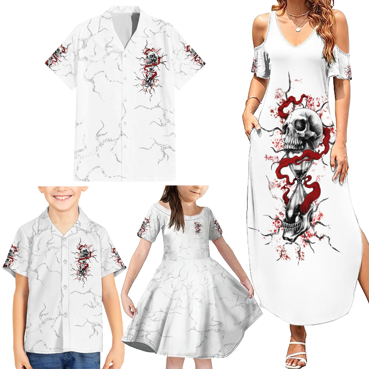 If You Got My Back In The Darkest Hours Family Matching Summer Maxi Dress and Hawaiian Shirt - Wonder Print Shop