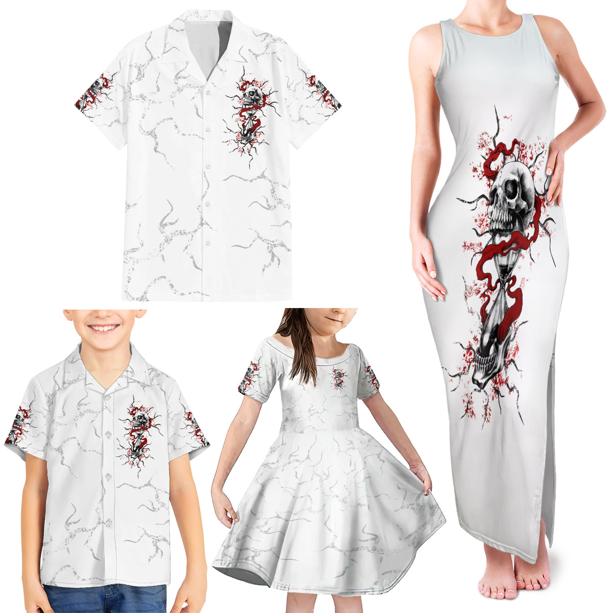 If You Got My Back In The Darkest Hours Family Matching Tank Maxi Dress and Hawaiian Shirt - Wonder Print Shop