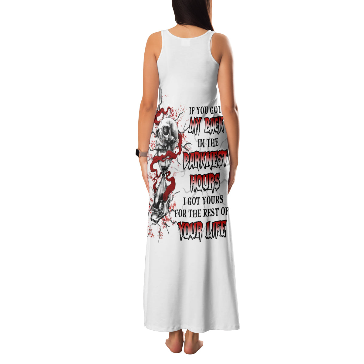 If You Got My Back In The Darkest Hours Family Matching Tank Maxi Dress and Hawaiian Shirt - Wonder Print Shop