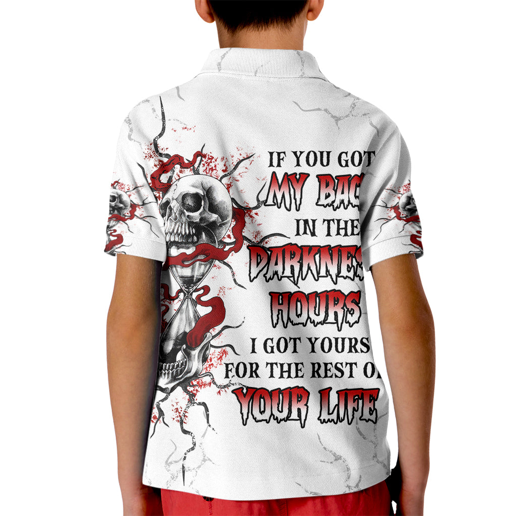 If You Got My Back In The Darkest Hours Kid Polo Shirt - Wonder Print Shop