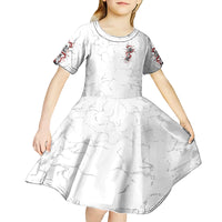 If You Got My Back In The Darkest Hours Kid Short Sleeve Dress - Wonder Print Shop