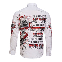 If You Got My Back In The Darkest Hours Long Sleeve Button Shirt - Wonder Print Shop